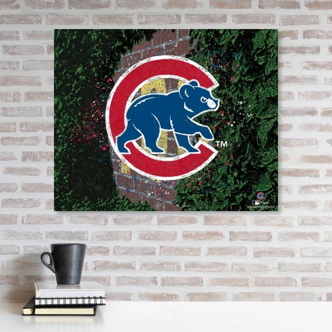 Chicago Cubs Unsigned Stretched 20x24 Canvas Giclee Print-Designed/Maz Adams Cover