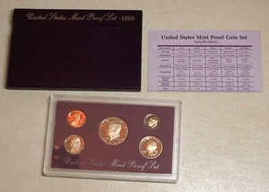 1989 United States Proof Set with Original Box and COA - Excellent Condition! - Picture 1 of 2