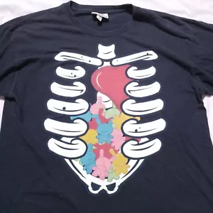 Vintage Kidrobot LA Ribcage Toy Mens L T Shirt Limited Edition Dunny - Picture 1 of 12