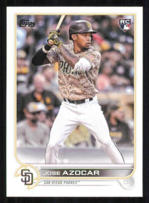2022 Topps Update #US280 Jose Azocar RC - Image 1 of 2