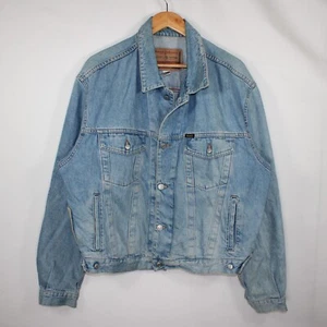 Diesel Basic Line Jeansjacke Herren Large Blau Stars Serie 90s Italy Trucker - Bild 1 von 13