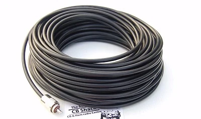 Mini8 30m Low loss coax  RG8x 2 PL259 CB or HAM radio coaxial cable - Image 1 of 4