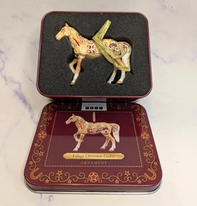 Village Christmas Cookie Ornament Horse Painted Ponies - Picture 1 of 4