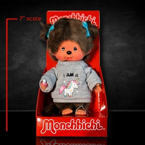 Juguete de Peluche Monchhichi Niña Unicornio 7" - Mono Chupar Pulgar Clásico Coleccionable - Imagen 1 de 24