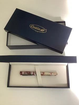 НОВЫЙ! Никогда не использовавшаяся перьевая ручка Conklin, 18-каратное золото в коробке, 2 коробки, оригинальная брошюра - Изображение 1 из 4