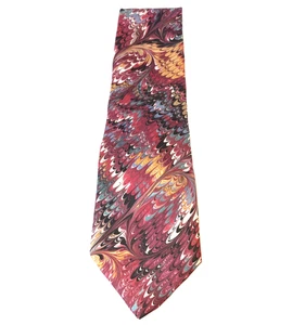 Marblesque by Brian O'Malley Mens Tie Hand Marbled Multicolor Artwear 3.75" - Picture 1 of 4