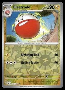 Electrode 67/193 Pokemon Card Paldea Evolved Uncommon 90 HP Rev Holo LP TV - Picture 1 of 2