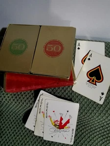 Mid-Continent News Co. 1963 de colección Cartas de juego 2 barajas completas 50 aniversario - Imagen 1 de 7