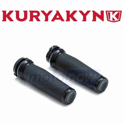 Kuryakyn Thresher Grips for 2000-2007 Harley Davidson FXSTD Softail Deuce - et - Image 1 of 4