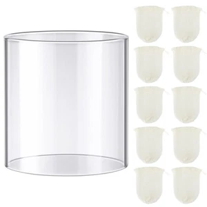 11 Pcs Propane Lantern Mantles with Glass Replacement Globe, Standard Lantern... - Picture 1 of 7