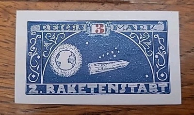 29 - Luftpost Raketenpost 3 Mark * Deutscher Raketenflug - Bild 1 von 2