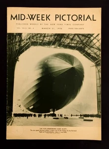 Mid-Week Pictorial Magazine March 21, 1936 Von Hindenburg New York Times - Foto 1 di 2