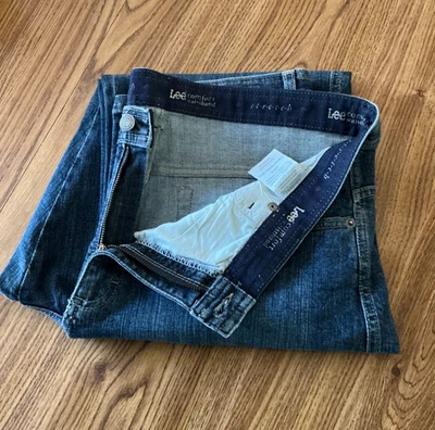 Pantalones de mezclilla para mujer Lee Comfort cintura talla 18 medianos - nuevos sin etiquetas 18M Foto 1 de 4