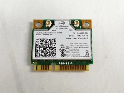 Lot of 2 HP EliteBook 850 G1 717382-001 802.11n PCI Express Wireless Card - Image 1 of 3