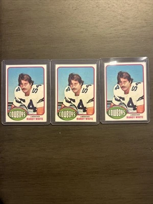 Three 1976 Topps - Randy White RC UNGRADED (PSA 10 Value) - Image 1 of 2