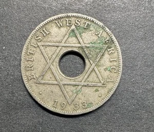 BRITISH WEST AFRICA GEORGE V 1933 ONE Half Penny World Foreign Hope Star - Picture 1 of 2