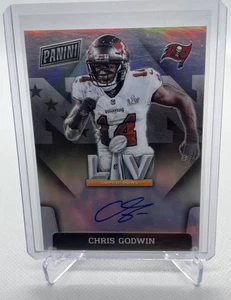Panini Chris Godwin Super Bowl 2021 firma plateada en tarjeta automática #SBLV-CG ZO - Imagen 1 de 2