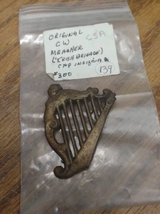 ORIGINAL BÜRGERKRIEG NY IRISCHES BRIGADEKORPS KOPFBEDECKUNG MEAGHER ABZEICHEN ABZEICHEN - Bild 1 von 3