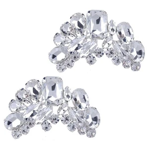  2 PCS Shoe Jewelry Clips Decorations Rhinestone for Women Buckles - Picture 1 of 5