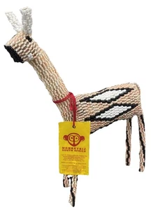 Monkeybiz Artigianale Sudafricano Vetro Perline Filo Arte, Animale Cervo Bokkie? - Foto 1 di 12