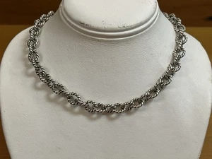 Carolyn Pollack Heavy Cable Link Relios Necklace - Picture 1 of 12