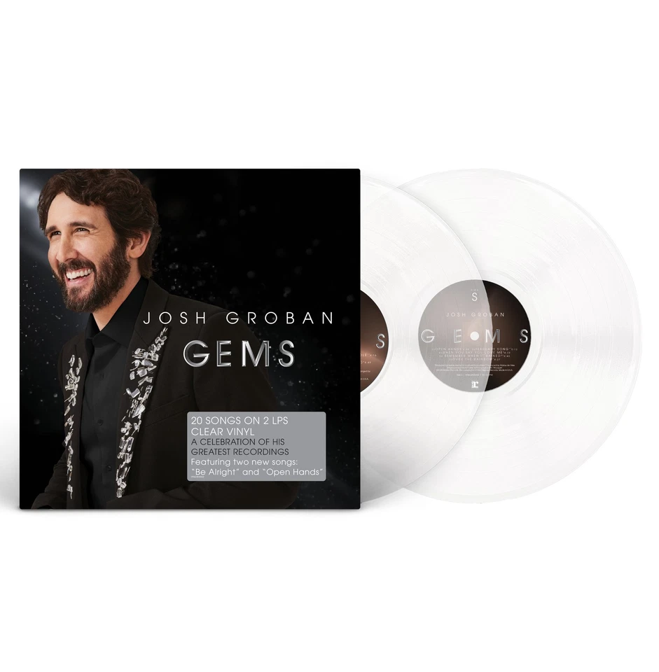 Josh Groban Gems (Vinyl) 12" Album (Clear vinyl) - Image 1 of 1
