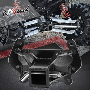 2" Black Heavy-Duty Steel Rear Tow Hitch Receiver for Can-Am Maverick 2013-2017 - Picture 1 of 7