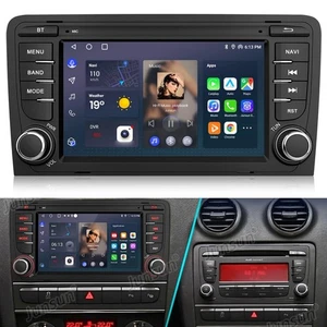 Radio de coche 2+64 GB para AUDI A3 8P 2003-2012 Android 14 Apple Carplay GPS Navi WIFI - Imagen 1 de 18