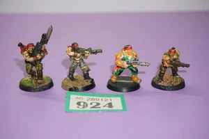 Warhammer 40k Guardia Imperial Catachan Jungle Fighters x 4 - Metal - Imagen 1 de 3