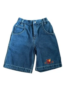 NWT Vintage Route 66 Boys Shorts Size 4 Denim Dragon Embroidery - Picture 1 of 6
