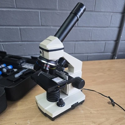 Bresser Biolux NV Microscope in Carry Case  Prepared Slides and other acc gift - Image 1 of 4