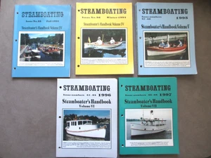 Steamboating 1994 - 1997 Steamboater’s Handbook Volume 4, 5, 6, 7 Issues 55-68 - Foto 1 di 12