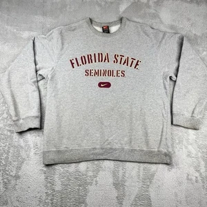 * Vintage 90s Florida State Seminoles Nike Team Crewneck Sweatshirt Large USA - Picture 1 of 11
