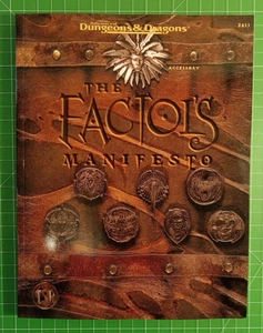 The Factol's Manifesto - Planescape - Sigil - Dungeons & Dragons - D&D - Imagen 1 de 11