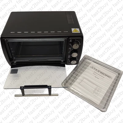 Steinborg SB-3005S Minibackofen 13 Liter 1200 Watt Schwarz - Bild 1 von 4