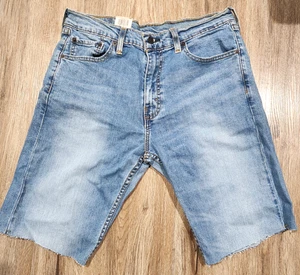 LEVI'S 569 PANTALONES CORTOS RECTOS SUELTOS ELÁSTICOS HOMBRE DENIM CINTURA CORTA 32 AZUL - Imagen 1 de 4