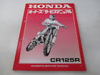 Honda Genuine Used Motorcycle Service Manual Cr125r With Diagram 7117