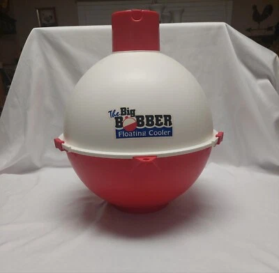 The Big Bobber Floating 12 Can Ice Chest Cooler  USA Fishing Swimming  - Image 1 of 4