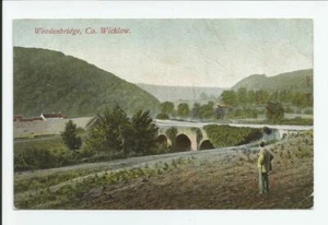 Woodenbridge County Wicklow Irland Postkarte Brücke Antik - Bild 1 von 2