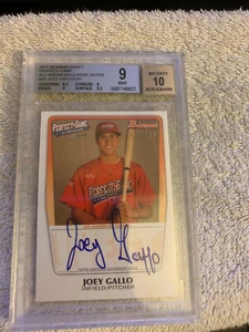 JOEY GALLO 2011 BOWMAN ALL AMERICAN PERFECT GAME ON CARD PROSPECT AUTO /235 BGS - Picture 1 of 2