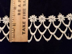 Vintage/Antique Cotton, Unusual Trim, Lace 3 2/3 Yards - Picture 1 of 2