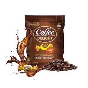 Coffee Delight Hard Candy - Pack of 50 Gluten Free Coffee-Flavored Candies Made - Picture 1 of 1