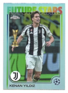 2024-25 Topps UCC Cromo Rifrattore Juventus Torino Kenan Yildiz - Foto 1 di 2