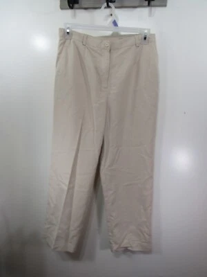 Pantalones Appleseeds Talla 12 Beige Botón Bolsillos con Cremallera Foto 1 de 4