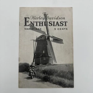 The Harley Davidson Enthusiast Magazine marzo 1933 - Originale - Foto 1 di 11