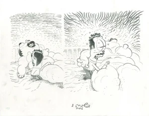 DAVE COOPER Bugbite p35 ORIGINAL COMIC ART Mudbite EDDY TABLE - Picture 1 of 1