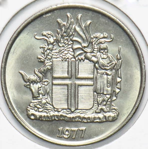 Iceland 1977 10 Kronur Dragon animal Bull 192381 combine shipping - Picture 1 of 2