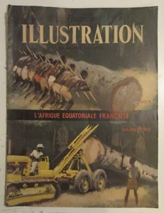 FRENCH EQUATORIAL AFRICA CUSTOMS SOUVENIRS FRANCE 1950 ILLUSTRATION - Picture 1 of 11
