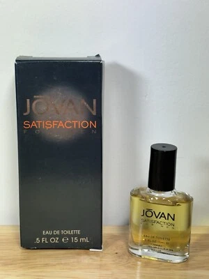 Винтажный УДОВЛЕТВОРЕНИЕ Jovan EdT брызги для мужчин.5 унций/15 мл снят с производства новый путешествий - Изображение 1 из 3