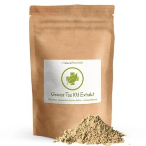 Grüner Tee 10:1 Extrakt Pulver - 100 g - pflanzlich, vegan, rein - ohne Zusätze - Bild 1 von 4